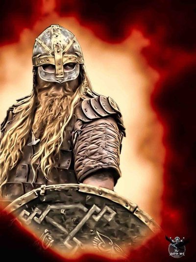 Скандинавия Викинги воин арт