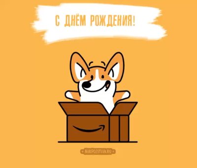 Минималистичная открытка с днем рождения