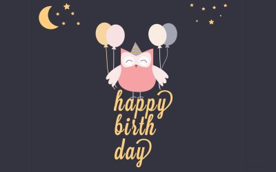 Стильные открытки с днем рождения