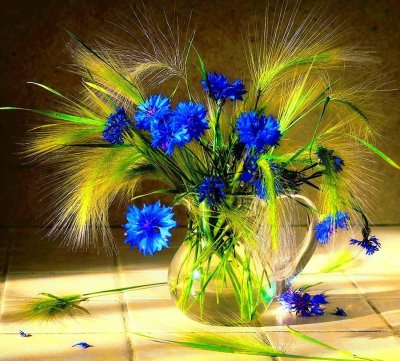 Васильки букет