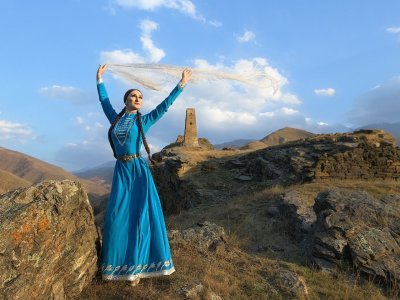 Национальный костюм народов Дагестана Горянка