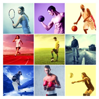 Спортсмены коллаж