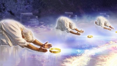 Люди поклоняются Богу