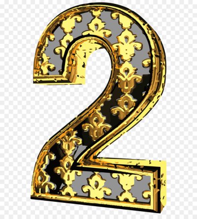 Красивые золотые цифры