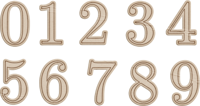 Красивые цифры для оформления