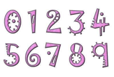 Красивые цифры для оформления
