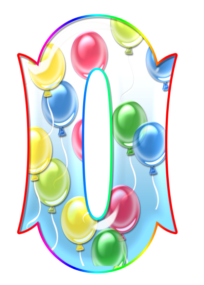 Красивые буквы с шариками