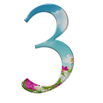 Цифры без фона