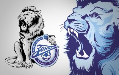 Эмблема ФК Зенит Санкт-Петербург со львом