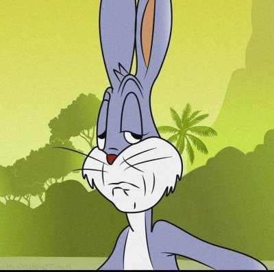 Заяц Багз Банни удивлен