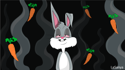 Багз Банни курит морковь