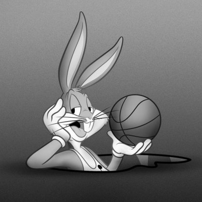 Заяц Багз Банни баскетбол