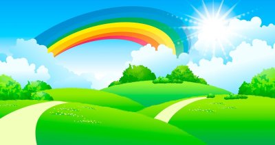 Радуга фон