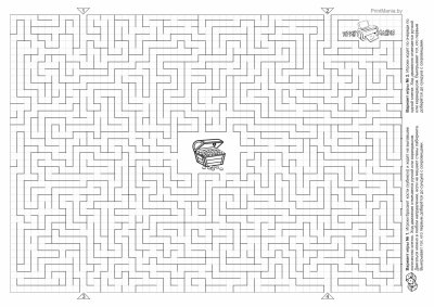 Лабиринт задание для детей 6 лет