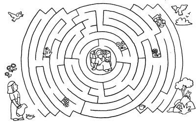 Лабиринт для детей 6 лет 7лет