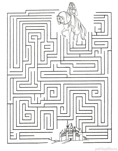 Задания лабиринты для детей 6-7 лет