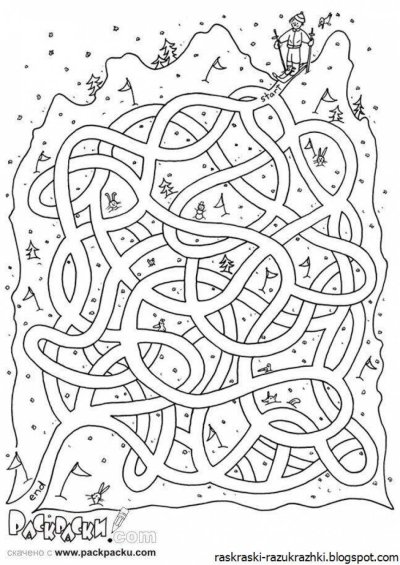 Лабиринт задание для детей 9 лет