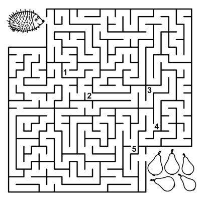 Лабиринт для детей 6 лет 7лет