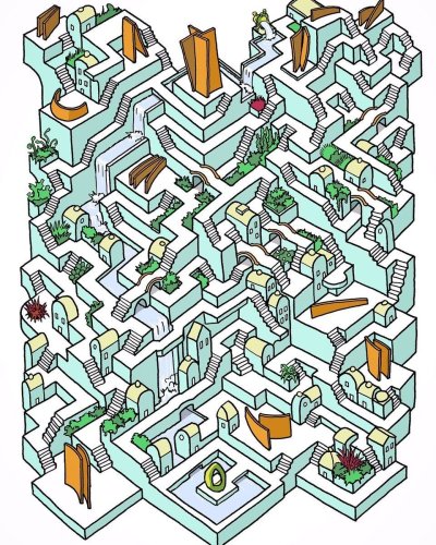 Головоломка Лабиринт сложный