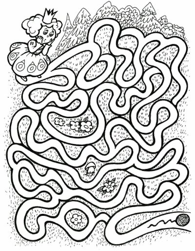 Лабиринт для детей 5 лет