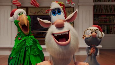 Герои мультика Буба попугай