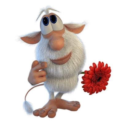 Домовенок Буба и герои мультика