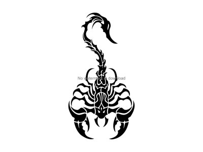 Тату Скорпион трайбл