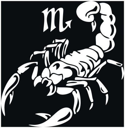 Трафареты скорпиона на машину