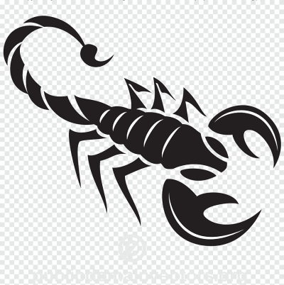 Скорпион трафарет