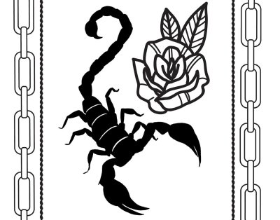 Скорпион тату эскиз