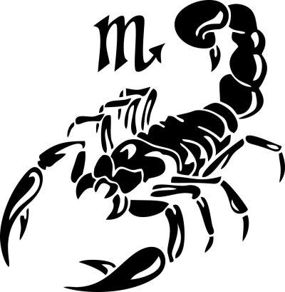 Эскиз тату Скорпион для мужчин