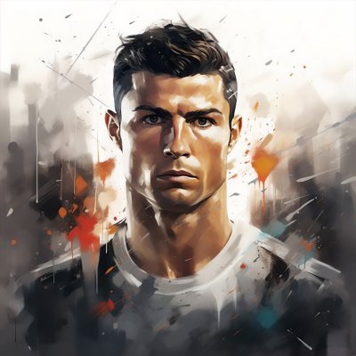 Картинка Рональдо для вязания