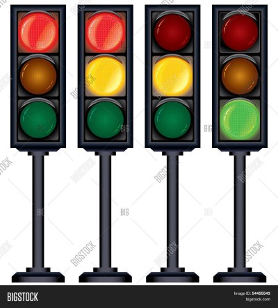 Разноцветный светофор