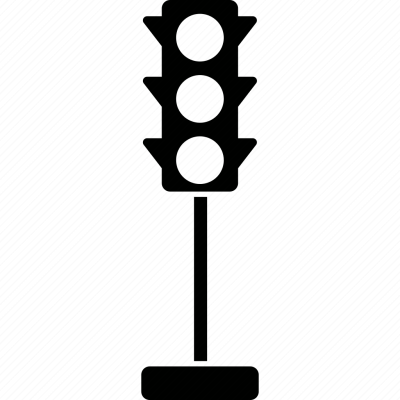 Силуэт светофора