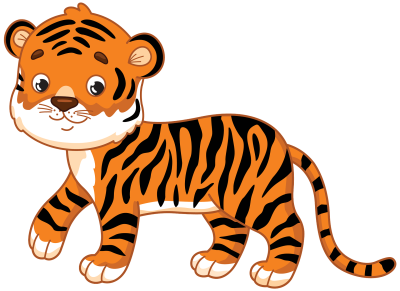 Тигр мультяшный
