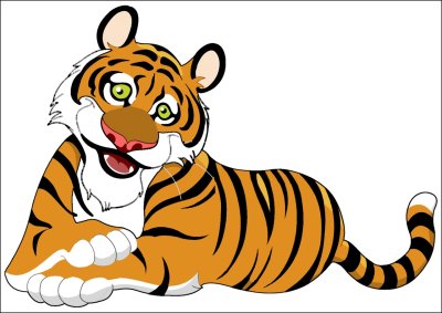 Тигренок мультяшный