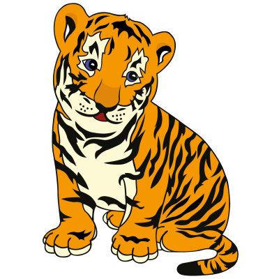 Тигренок мультяшный