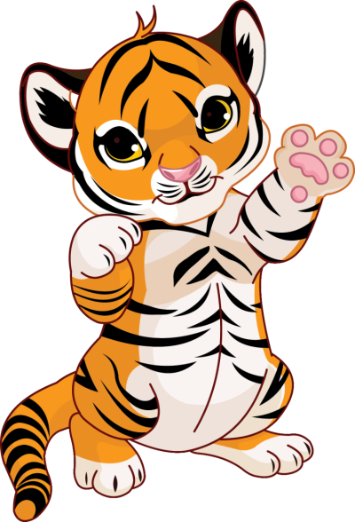 Тигр мультяшный