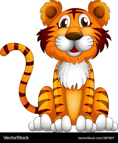 Тигр мультяшный