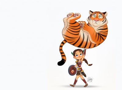 Мультяшные тигрята