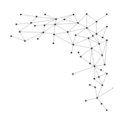 Геометрические линии на белом фоне