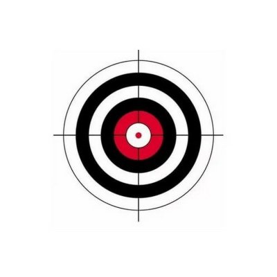 Мишень для воздушки 10 метров а4
