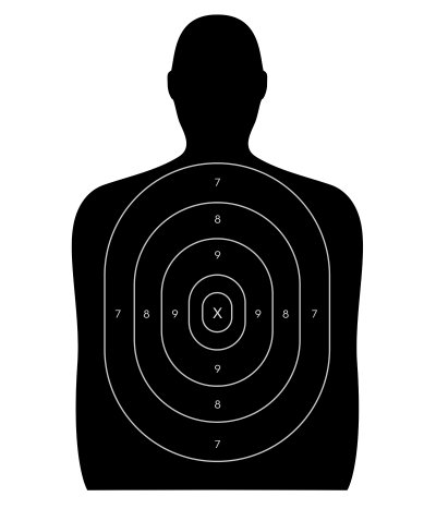 Мишень для стрельбы пулями