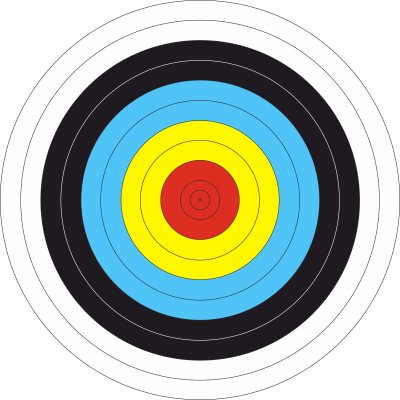 Мишень арбалетная а4