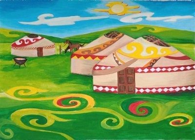 Казахские иллюстрации