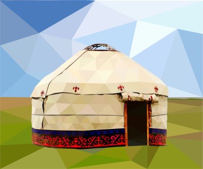 Юрта Якута вектор