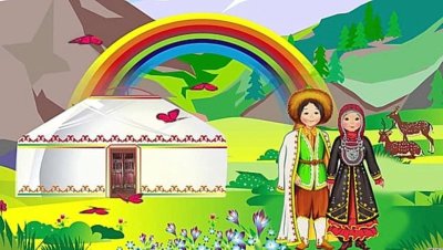 Рисунок башкирской Юрты