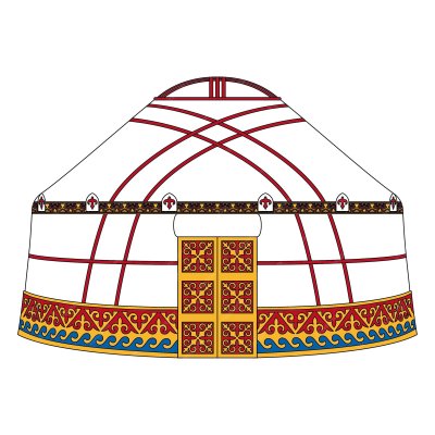 Юрта иллюстрация