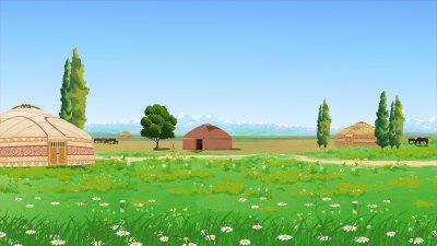 Юрта в степи