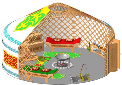 Юрта Башкирская вектор